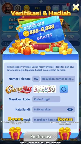 GACORMAX Bonus Member Baru 100%